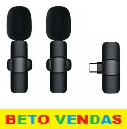 Microfone Duplo De Lapela