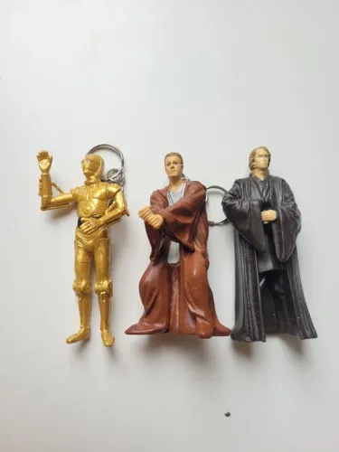 Bonecos Star Wars - C-3PO, Obi-Wan Kenobi e Darth Vader