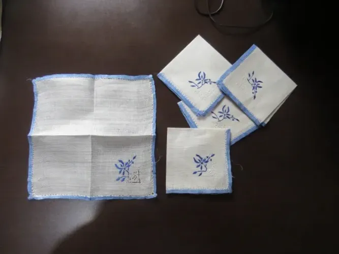 5 paninhos para decoração lote 06 (todos)