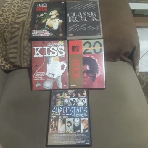 Lote de DVDs de Rock Clássico - Imperdível!