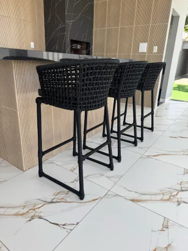 Banquetas em corda náutica 