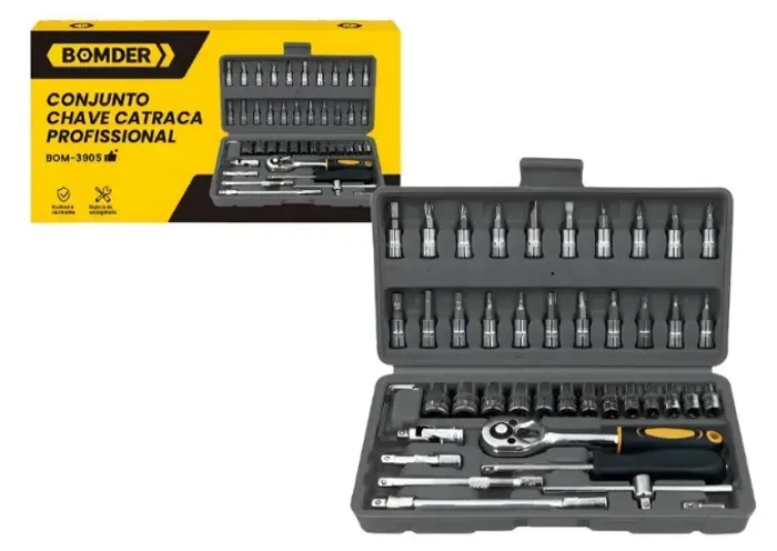 Conjunto Chave Catraca Profissional - BOM - 3905 - Loja Natan Informática