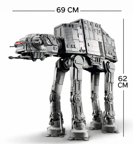 BLOCOS DE MONTAR AT- AT STAR WARS GUERRA NAS ESTRELAS COM 6785 PEÇAS MOD. 75313