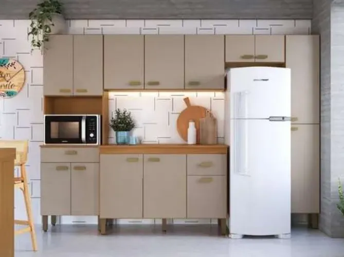 Cozinha completa 13 portas Camurça 