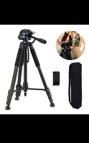 Tripé com 180cm para cameras fotográficas e celulares