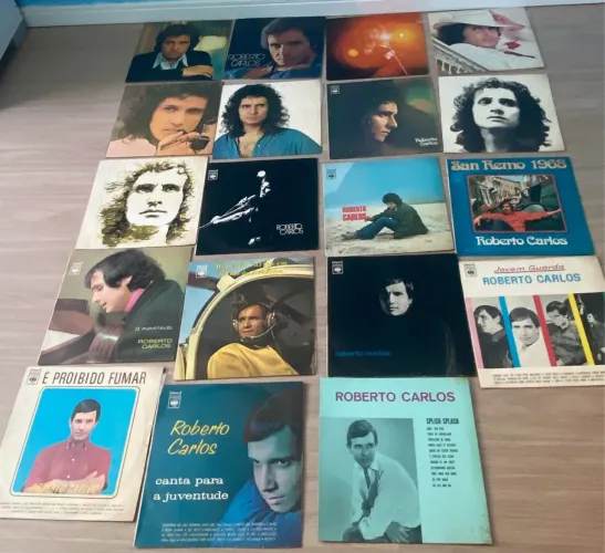 Coleção Completa 41 LPs disco de vinil Roberto Carlos