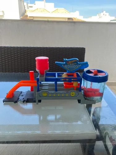 Super garagem Hotwheels mega car wash top