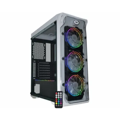 Gabinete Gamer K-Mex Trooper Ritmico White - CG-W1B1 (CG-XXB1) * - WZetta