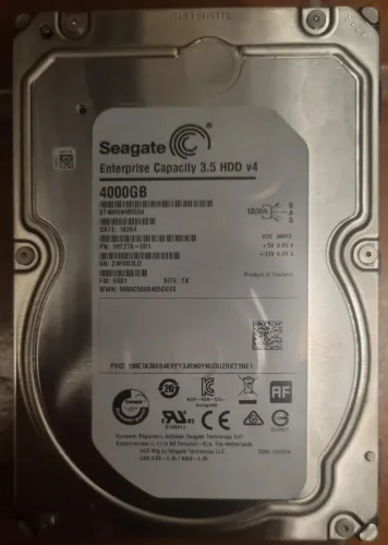 hd Seagate St4000nm0034 4Tb 7.2K 12G Sas 3.5 pn 1ht278-001 649 