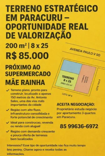 Terreno em Paracuru-Ce 