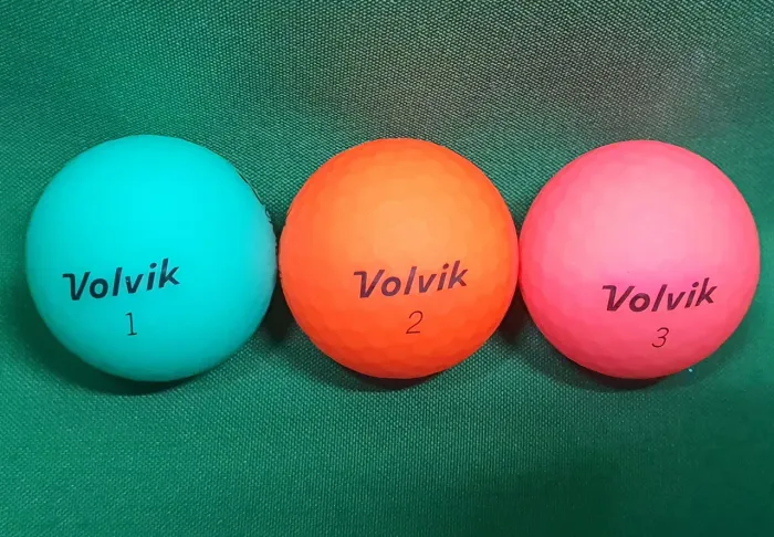 Bolas de Golfe Volvik Coloridas - Kit com 3 Unidades