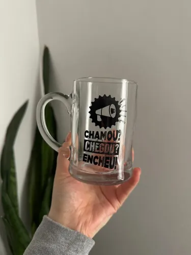 Caneca de vidro 400ml