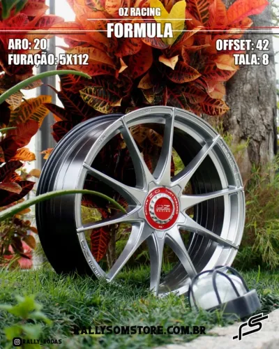 Roda OZ Formula Hiper Prata 5x112 - 20x8 Offset 42 (Nv)