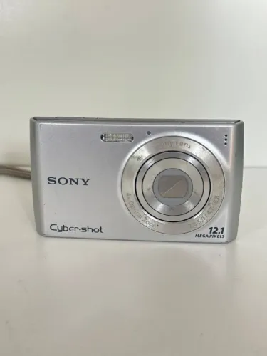Câmera Digital Sony W515PS 12.1 MP Prata + Acessórios