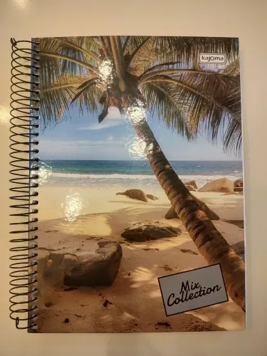 Caderno capa dura 10 matérias 200 folhas - Novo