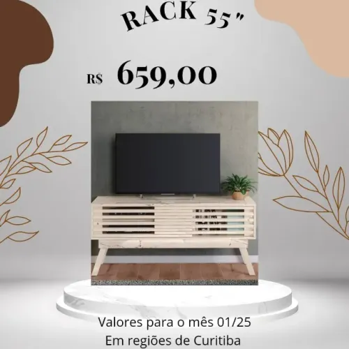 Promoção Rack 55'' - 08/01   