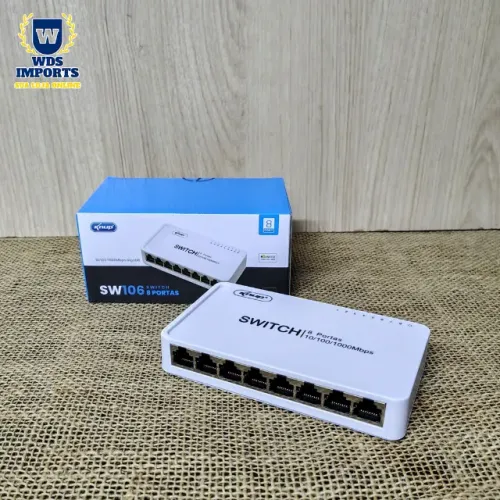 Switch 8 Portas Gigabit Rede 10/100/1000mbps Hub Rj45
