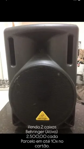 Caixas de Som Behringer Ativa 550wts - Oportunidade!