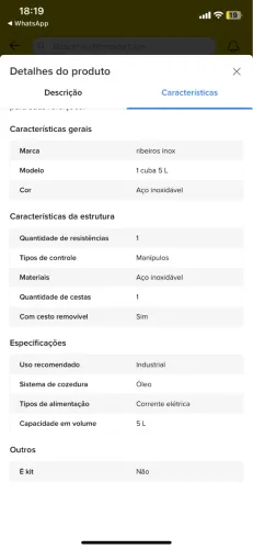 FRITADEIRA INDUSTRIAL 