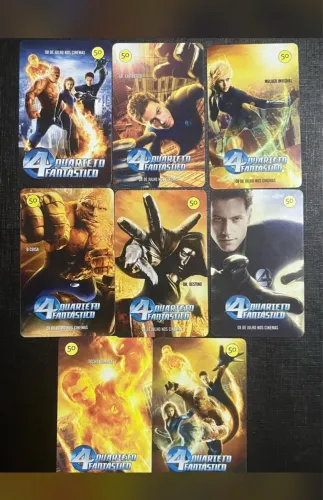 Cards Colecionáveis Quarteto Fantástico - Filme