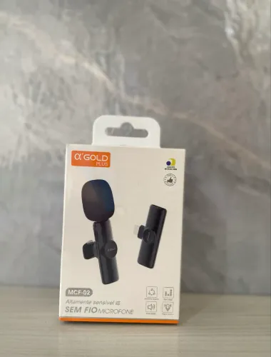 Microfone de lapela iPhone e Tipo C - ENTREGA A DOMICÍLIO
