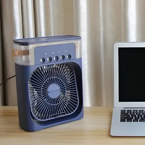 Climatizador Portátil Umidificador Air Cooler  Fan Azul  (Usado 1x )