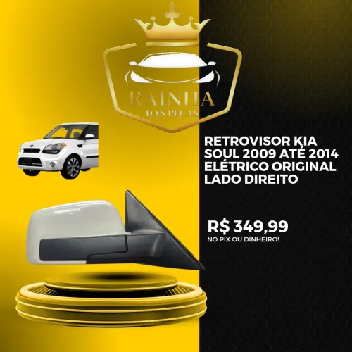 Retrovisor Kia Soul 2009 até 2014 Elétrico Original Lado Direito