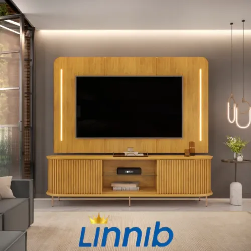 BANCADA + PAINEL PARA TV's DE ATÉ 75'' PAGAMENTO SÓ NA ENTREGA @LINNIBMÓVEIS