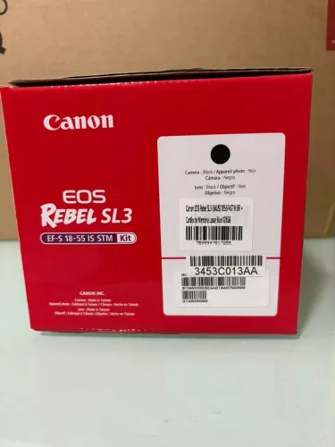 Câmera Digital Canon SL3 cor preto Eos Rebel Sl3 Dslr Com Lente 18-55mm  (Lacrado + Nf)