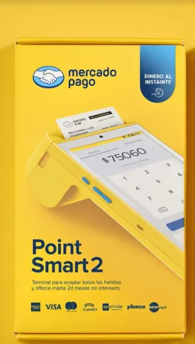 Maquina leitor de cartão Point Smart 2 - Mercado Pago maquininha