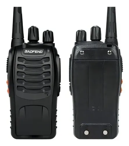 Radio Baofeng Walkie Talkie Bf-888s Com 2 Rádios E Frequência 400-470mhz Preto