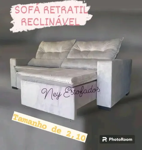 Sofá Retrátil e Reclinável - Ney Estofados