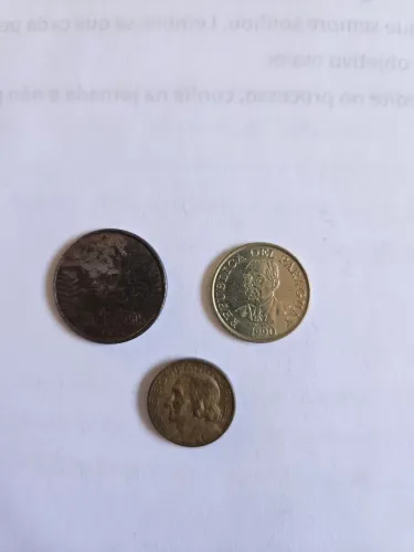 3 moedas antigas 