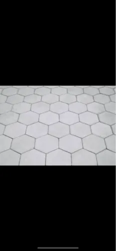 Piso intertravado sextavado 