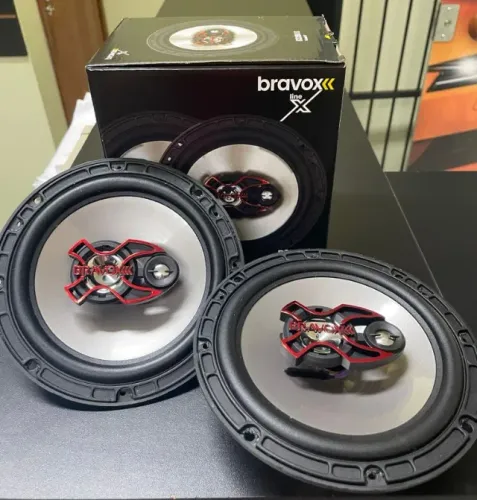 Par de Bravox 6' polegadas triaxial Alto Falantes