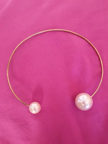 Colar Choker Pérolas 