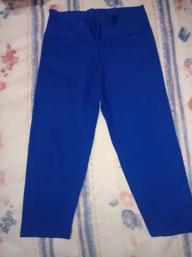 Calça Legging Midi Azul Esportiva