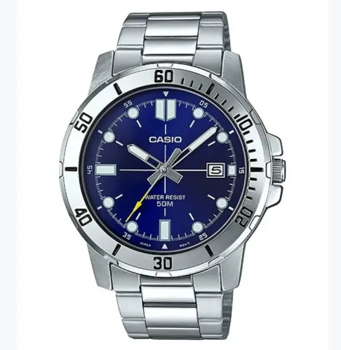 Relógio Casio MTP-VD01D-2EVUDF Fundo Azul