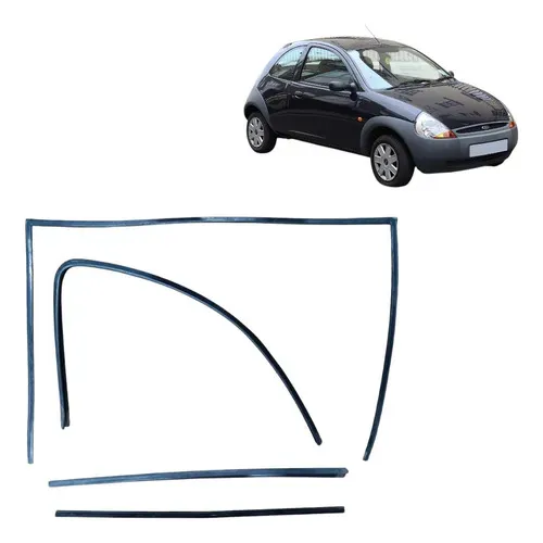 Kit Pestana Porta Dianteira Esquerda Ford Ka 2005 Gl Usado