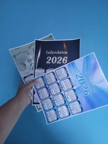 Calendários de parede e de mesa - A4 2,00 - de mesa Grande 2,50 - mesa mini 1,50