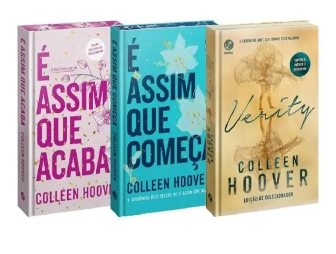 Coleção Colleen Hoover - É assim que acaba + É assim que começa + Verity.
