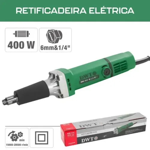 RETIFICADEIRA DWT RETA 400W 6MM 1/4POL RRD414 220V