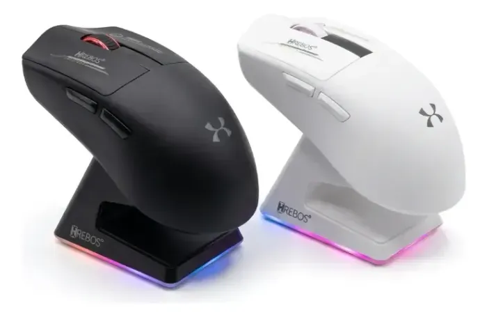 Mouse Gamer Sem Fio Hrebos Osiris 8000 Dpi Usb Bluetooth 