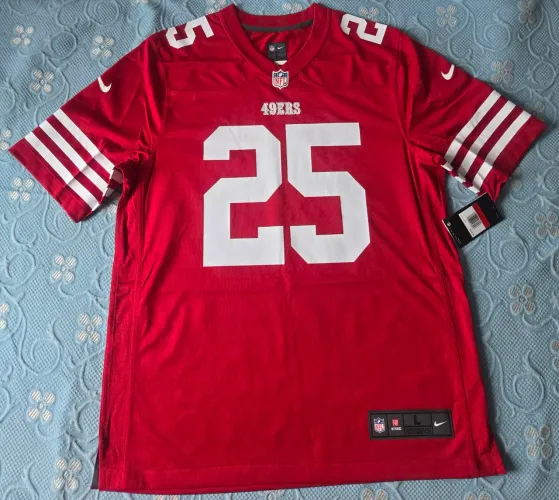 NFL San Francisco 49ers #25 Elijah Mitchell Jersey Nike Home