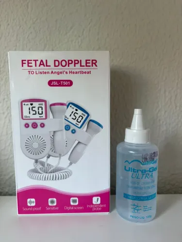 Monitor Fetal Doppler com Contador de Batimentos Rosa