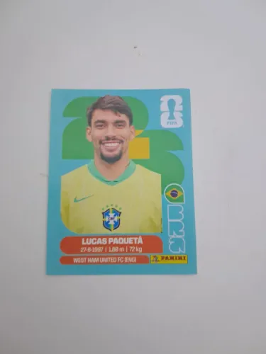 Figurinha da copa de 2026 Lucas Paquetá 