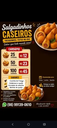 Salgadinhos de festa