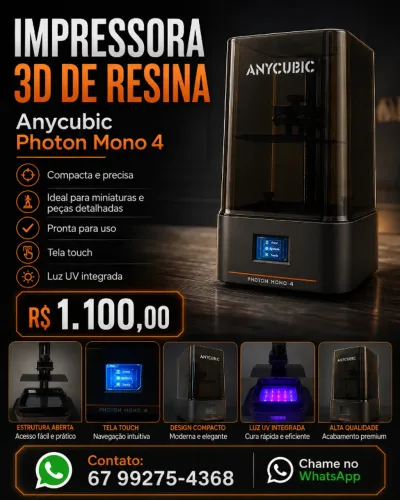 Impressora 3D Anycubic Photon Mono 4