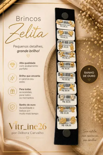 Semijoias Zelitta: Brincos pequenos e médios