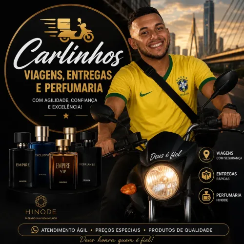 Moto Frete, Entregas, Viagens e Perfumes Hinode - Atendimento Rápido!